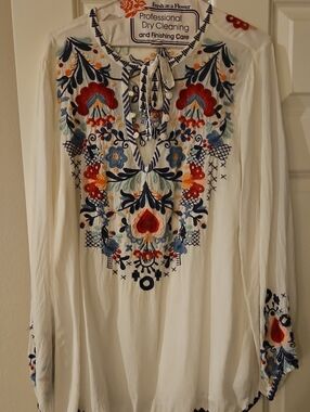 JOHNNY WAS SHEER TUNIC